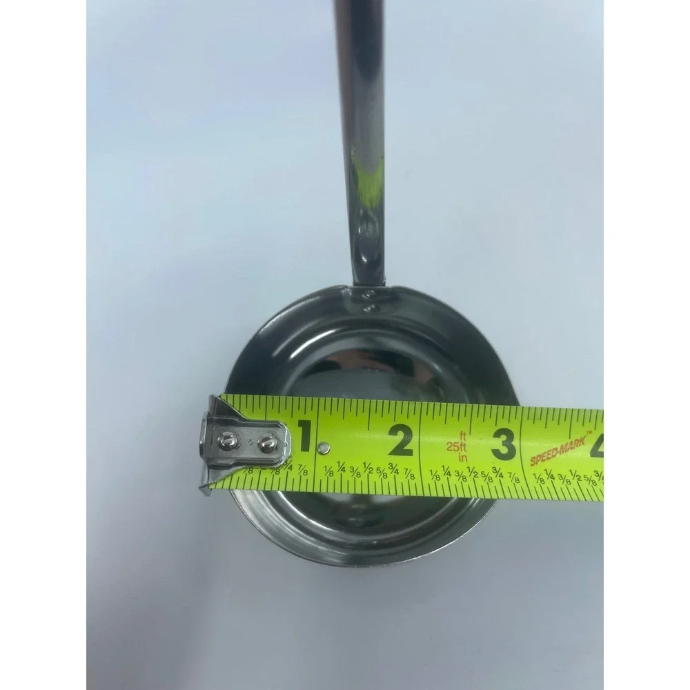 Vintage Ekco Stainless Steel Soup Ladle Black Atomic Starburst 10
